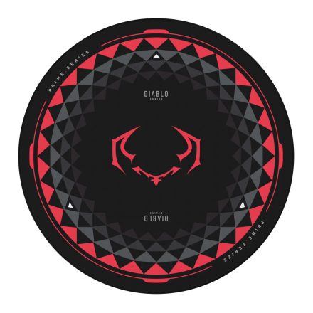 DIABLO Chairs csúszásgátló gamer székalátét, Fekete‑Piros