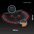 DIABLO Chairs csúszásgátló gamer székalátét, Fekete‑Piros