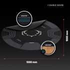 DIABLO Chairs csúszásgátló gamer székalátét, Fekete‑Szürke