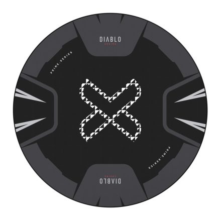 DIABLO Chairs csúszásgátló gamer székalátét, Fekete‑Fehér