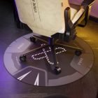 DIABLO Chairs csúszásgátló gamer székalátét, Fekete‑Fehér