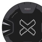 DIABLO Chairs csúszásgátló gamer székalátét, Fekete‑Fehér