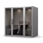 JAN NOWAK INBOX akusztikus tárgyaló kabin 4 személyes, 2200 × 2200 × 1220 mm