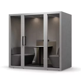   JAN NOWAK INBOX akusztikus tárgyaló kabin 4 személyes, 2200 × 2200 × 1220 mm