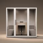 JAN NOWAK INBOX akusztikus tárgyaló kabin 4 személyes, 2200 × 2200 × 1220 mm