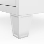 JAN NOWAK BARTEK 1 plus pléh öltözőszekrény lábakon, 2 rekeszes 292 × 1720 × 450, fehér