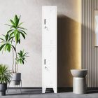 JAN NOWAK BARTEK 1 plus pléh öltözőszekrény lábakon, 2 rekeszes 292 × 1720 × 450, fehér