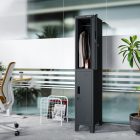 JAN NOWAK BARTEK 1 plus pléh öltözőszekrény lábakon, 2 rekeszes 292 × 1720 × 450, antracit