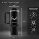 Diablo Chairs füles termoszbögre, fekete Burned Black