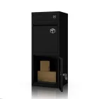 JAN NOWAK PAT kültéri fém csomagláda és postaláda, fekete