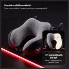 Diablo TRAVEL PILLOW ergonomikus memóriahabos utazópárna, szürke