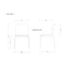 UNIQUE Rita négylábú tárgyalószék