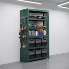 JAN NOWAK JOHNNY perforált tábla polchoz, zöld, 2 darab, 1800 x 20 x 420 mm