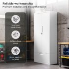 JAN NOWAK Megan fém moduláris multifunkcionális szekrény talapzaton 1600x900x400 mm