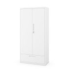JAN NOWAK Megan fém moduláris multifunkcionális szekrény fiókkal 1850x900x400 mm, fehér