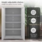 JAN NOWAK Megan fém moduláris multifunkcionális szekrény fiókkal 1850x900x400 mm, fehér