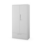 JAN NOWAK Megan fém moduláris multifunkcionális szekrény fiókkal 1850x900x400 mm, szürke