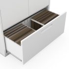 JAN NOWAK Megan fém moduláris multifunkcionális szekrény magas fiókkal 1950x900x400 mm, fehér