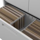 JAN NOWAK Megan fém moduláris multifunkcionális szekrény magas fiókkal 1950x900x400 mm, szürke