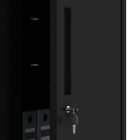 JAN NOWAK Megan fém moduláris multifunkcionális szekrény magas fiókkal 1950x900x400 mm, fekete