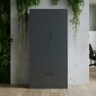 JAN NOWAK Megan fém moduláris multifunkcionális szekrény magas fiókkal 1950x900x400 mm, antracit