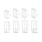 JAN NOWAK Megan fém moduláris multifunkcionális szekrény két fiókkal 1950x900x400 mm, fekete