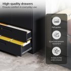 JAN NOWAK Megan fém moduláris multifunkcionális szekrény két fiókkal 1950x900x400 mm, fekete