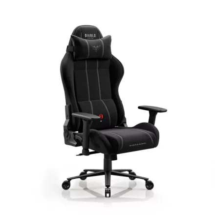DIABLO X-ONE 2.0 gamer szék, normal size, szövet, fekete, Burned Black