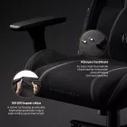 DIABLO X-ONE 2.0 gamer szék, normal size, szövet, fekete, Burned Black