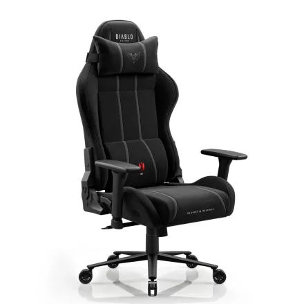 DIABLO X-ONE 2.0 gamer szék, King size, szövet, fekete, Burned Black