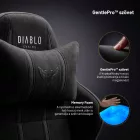 DIABLO X-ONE 2.0 gamer szék, King size, szövet, fekete, Burned Black
