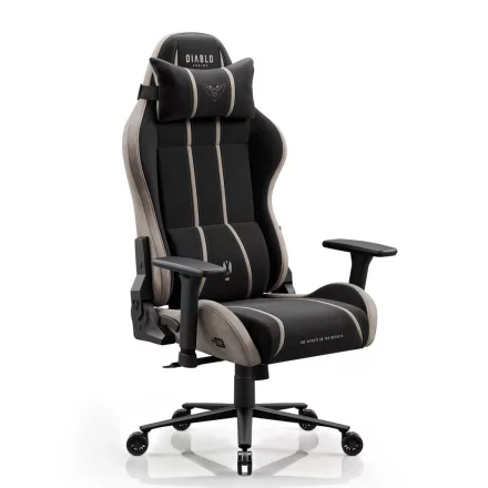 DIABLO X-ONE 2.0 gamer szék, King size, szövet, fekete-bézs, Camel Black