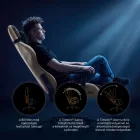 DIABLO X-ONE 2.0 gamer szék, King size, szövet, fekete-bézs, Camel Black