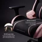 DIABLO X-ONE 2.0 gamer szék, normal size, szövet, fekete-rózsaszín, Akira pink