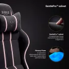 DIABLO X-ONE 2.0 gamer szék, normal size, szövet, fekete-rózsaszín, Akira pink