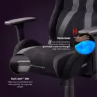 DIABLO X-HORN gamer szék, normal size, szövetes, fekete, Burned Black