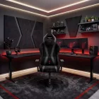 DIABLO X-HORN gamer szék, normal size, szövetes, fekete, Burned Black