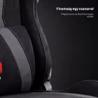 DIABLO X-HORN gamer szék, normal size, szövetes, fekete, Burned Black
