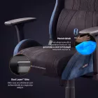 DIABLO X-HORN gamer szék, normal size, szövetes, fekete-kék, Night Blue