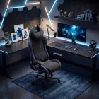 DIABLO X-HORN gamer szék, normal size, szövetes, fekete-kék, Night Blue
