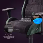 DIABLO X-HORN gamer szék, normal size, szövetes, fekete-zöld, Forest Green