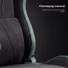 DIABLO X-HORN gamer szék, normal size, szövetes, fekete-zöld, Forest Green