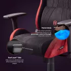 DIABLO X-HORN gamer szék, normal size, szövetes, fekete-piros, Bloody Mary