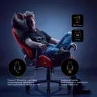 DIABLO X-HORN gamer szék, normal size, szövetes, fekete-piros, Bloody Mary