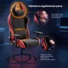 DIABLO X-HORN gamer szék, normal size, szövetes, fekete-piros, Bloody Mary