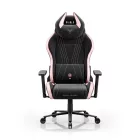 DIABLO X-HORN gamer szék, normal size, szövetes, fekete-rózsaszín, Akira Pink