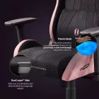 DIABLO X-HORN gamer szék, normal size, szövetes, fekete-rózsaszín, Akira Pink