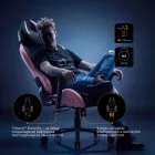 DIABLO X-HORN gamer szék, normal size, szövetes, fekete-rózsaszín, Akira Pink