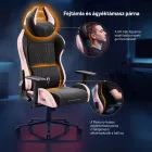 DIABLO X-HORN gamer szék, normal size, szövetes, fekete-rózsaszín, Akira Pink