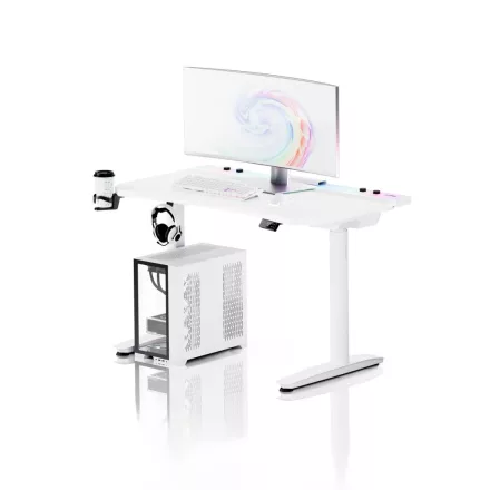 DIABLO X-Forge 1200 elektromos gamer asztal, 120 x 70 cm, fehér